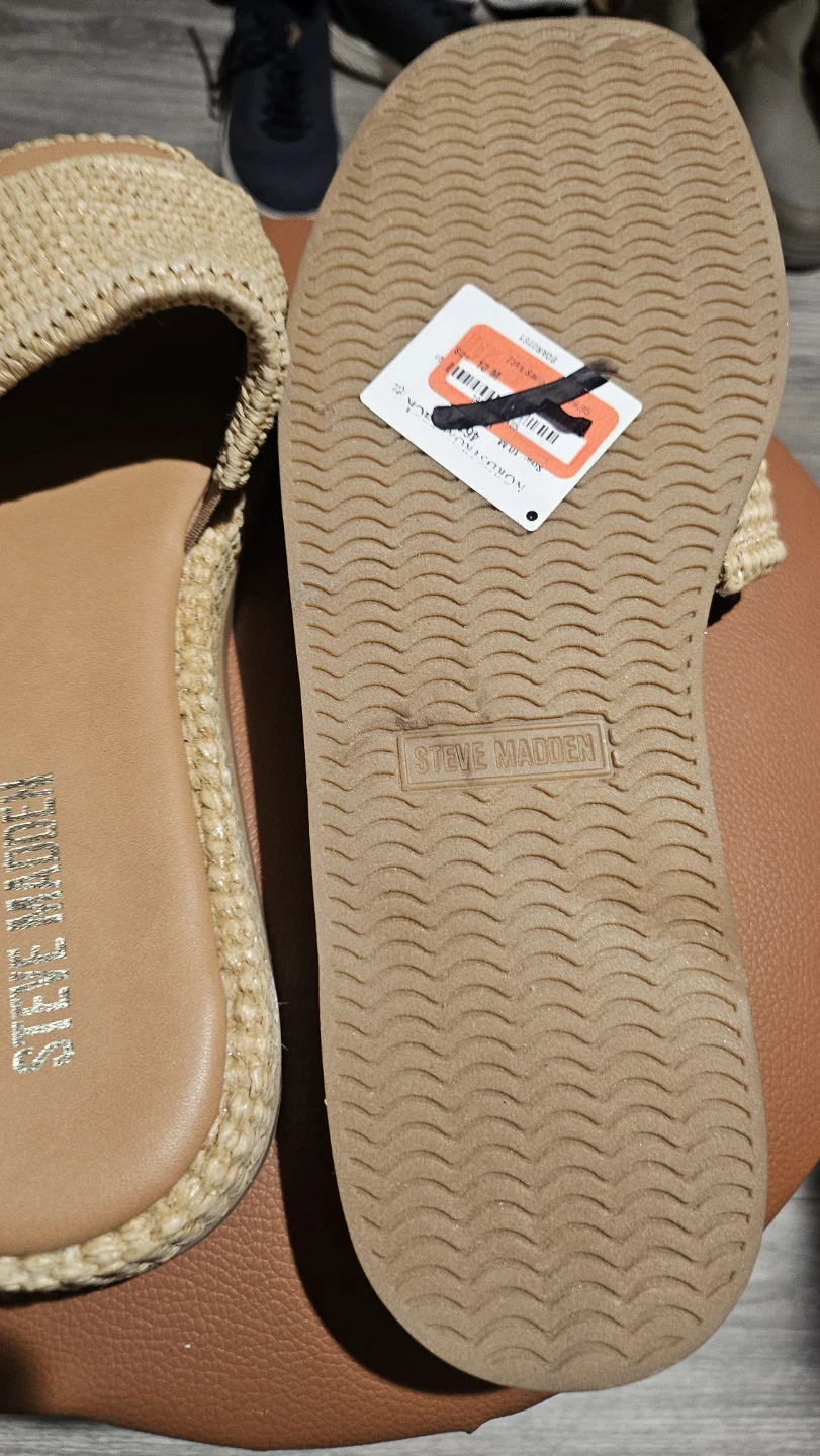 Steve Madden Raffia Platform Slide Sandals - photo 4