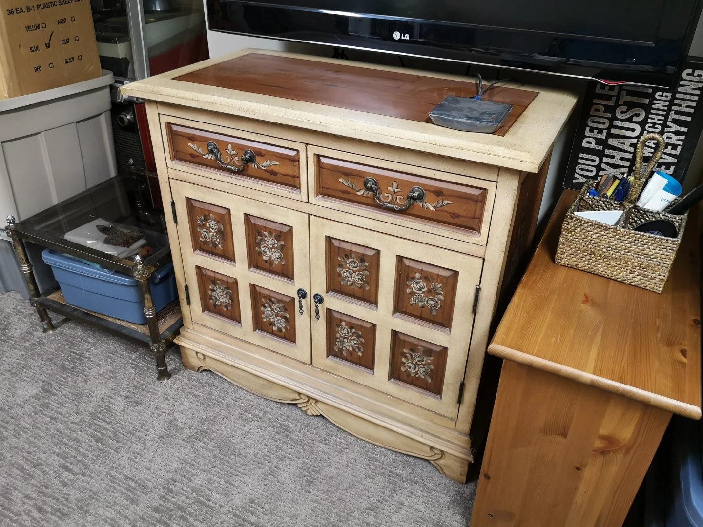 Hutch Cabinet Dresser TV Console Center Buffet Desk Furniture