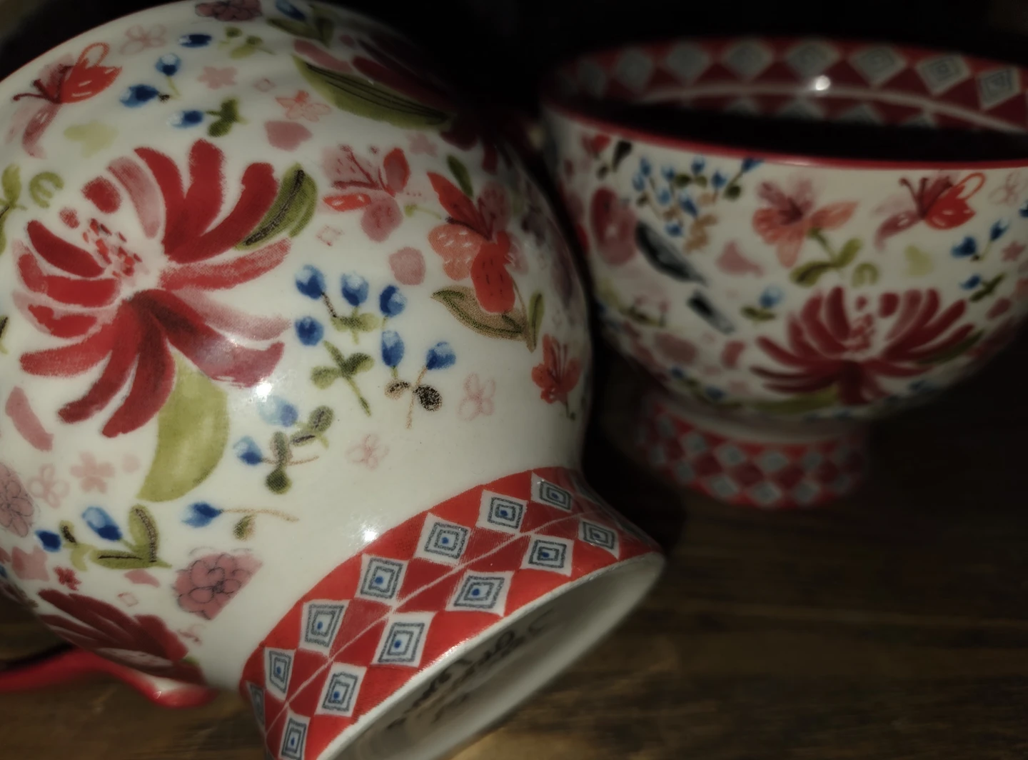 Rare Anthropologie " wing & pedal ceramic mugs - photo 3