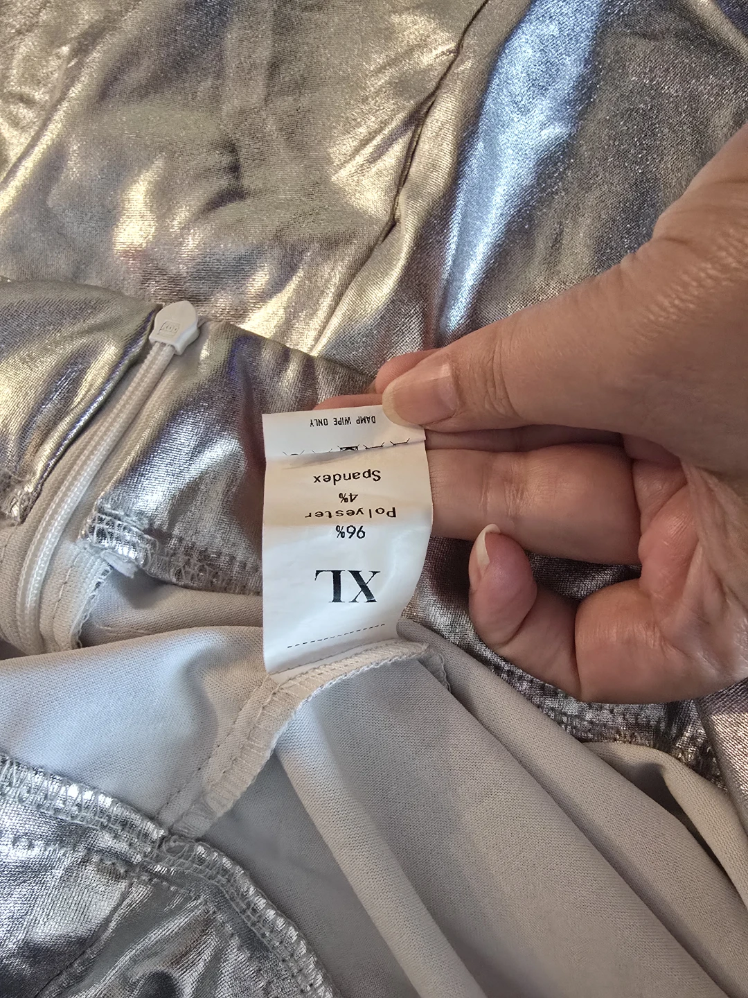 Metallic Silver Skirt XL - photo 5
