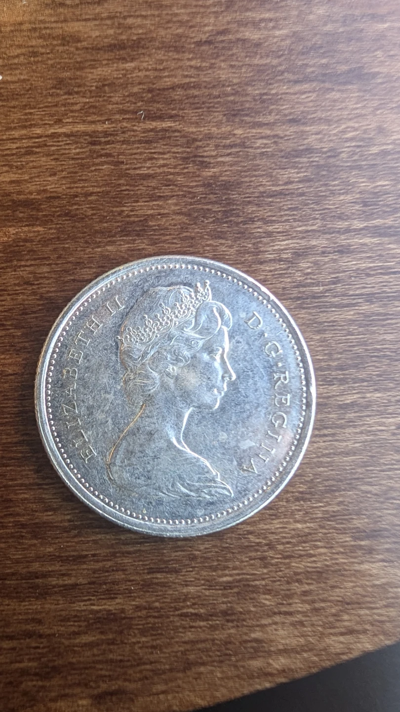 1967 Canadian 25 Cent Centennial Coin