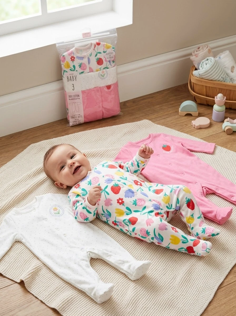 George Baby Sleepsuits 0-3 Months - photo 5