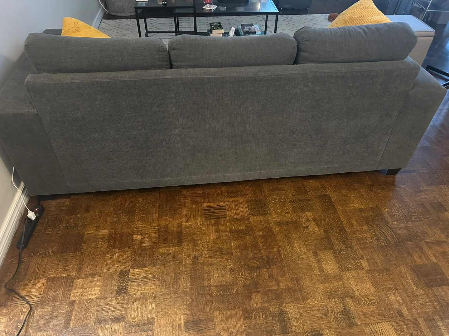 Dark Grey Three-Seater Sofa - photo 2