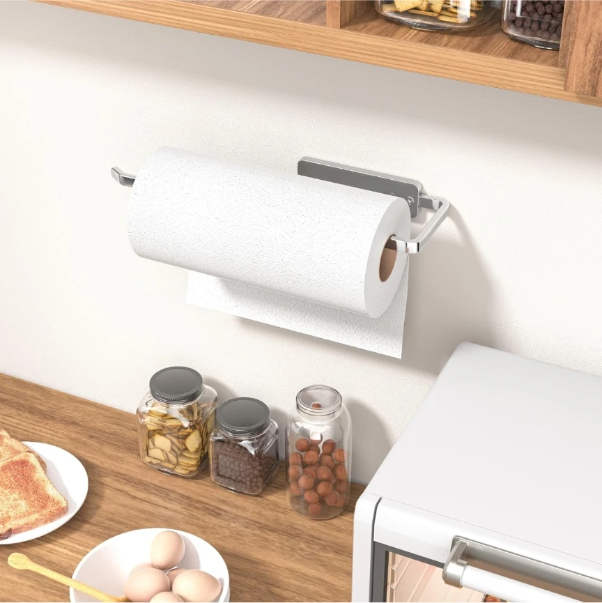 Wall-Mounted Paper Towel Holder - adhesive or screw attachment - photo 2