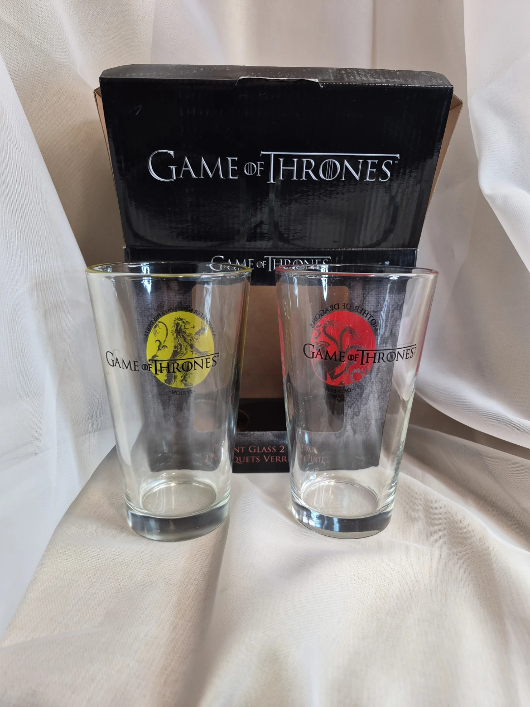 Game Of Thrones Set Of 2 Pint Glasses