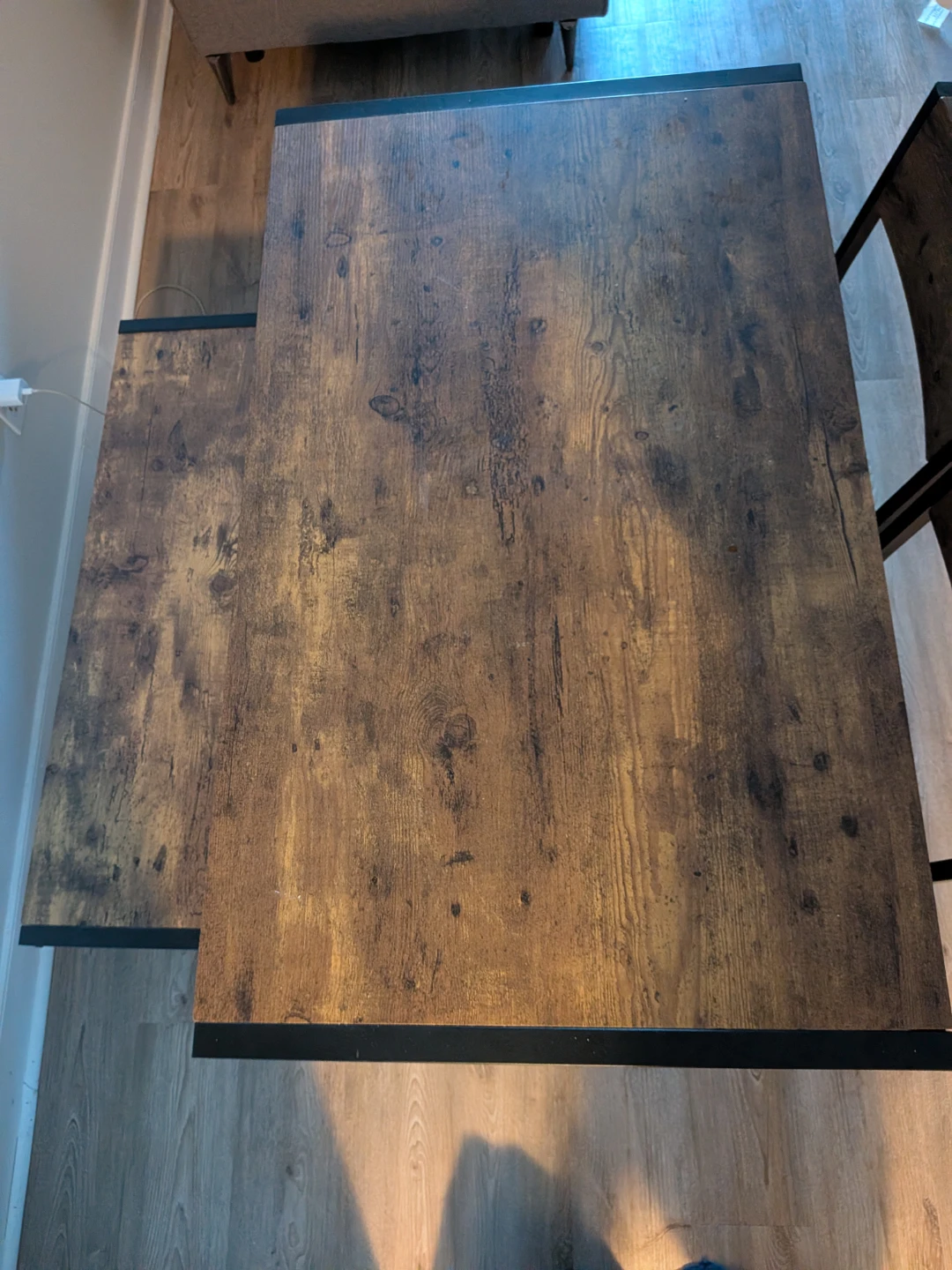Industrial-style dining table and chair set - photo 2