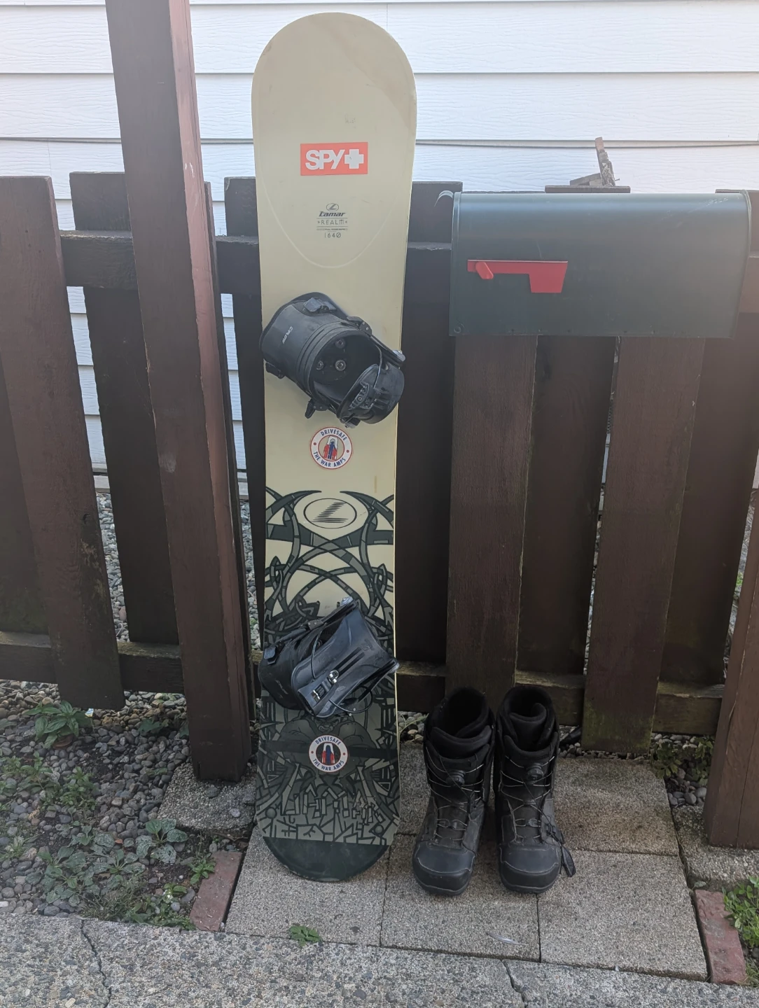 Snow board and boots