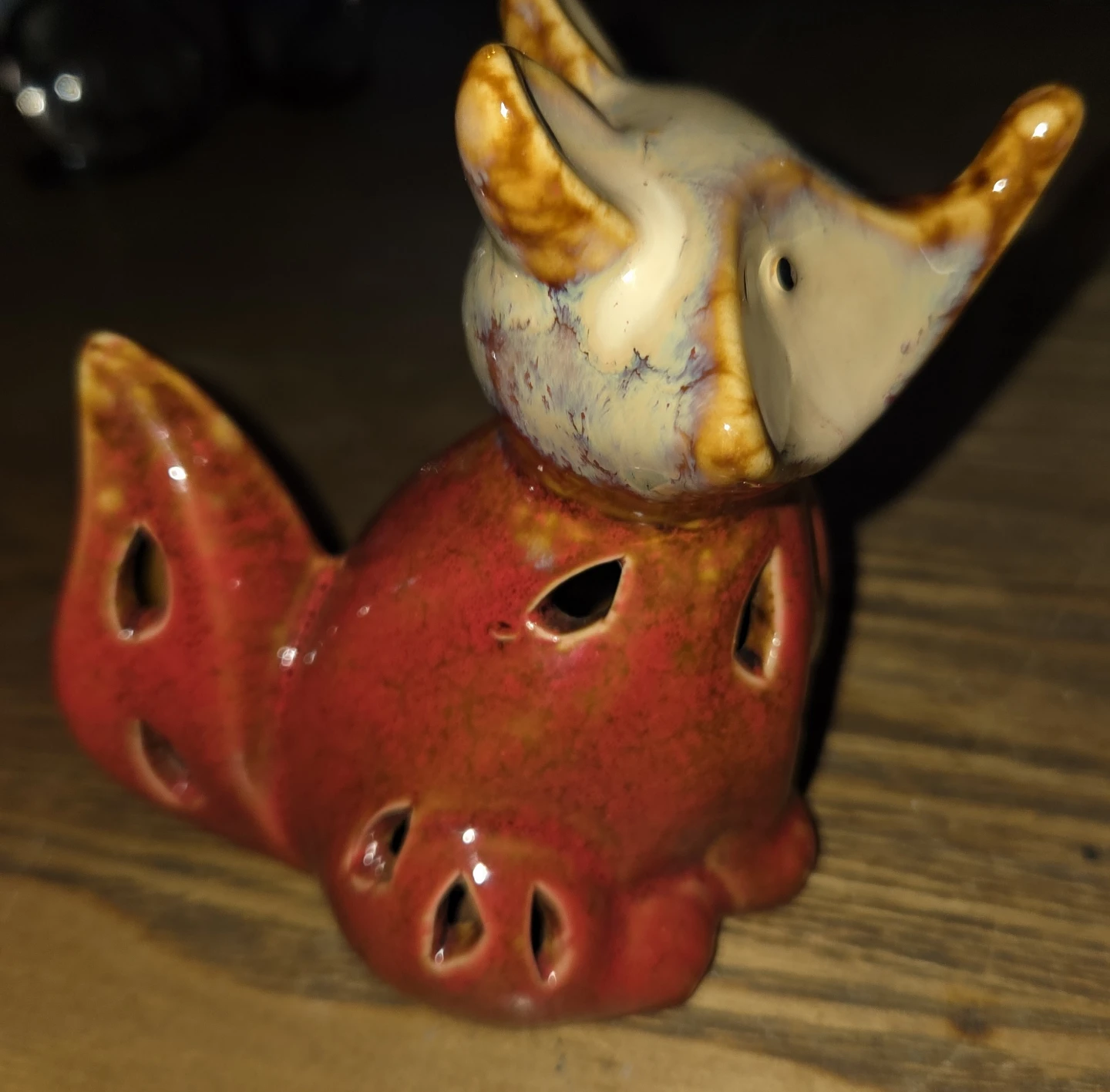 Ceramic Fox Tea Light Holder - photo 3