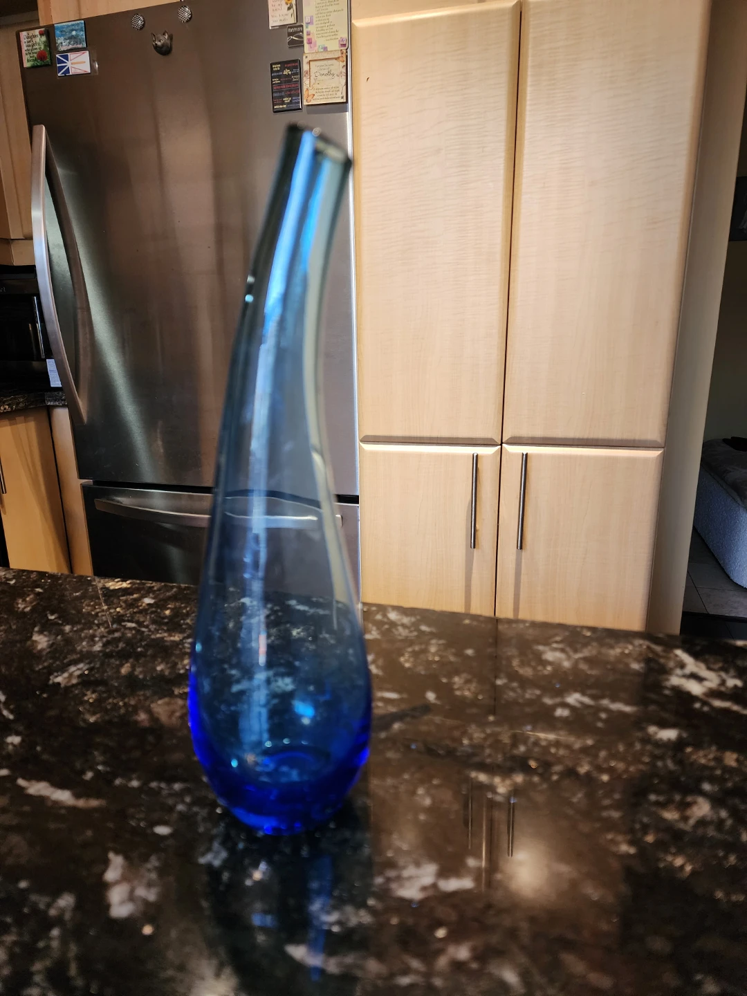 Blue Glass Vase