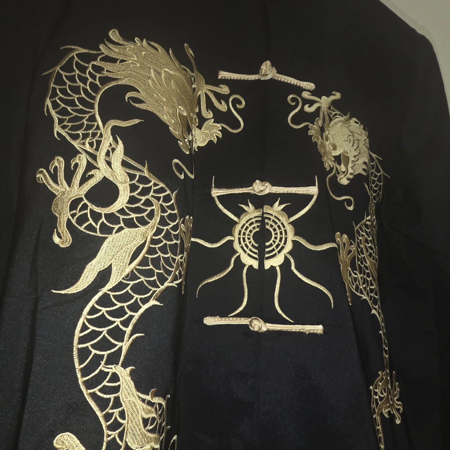 Black and Gold Embroidered Dragon Jacket - photo 3