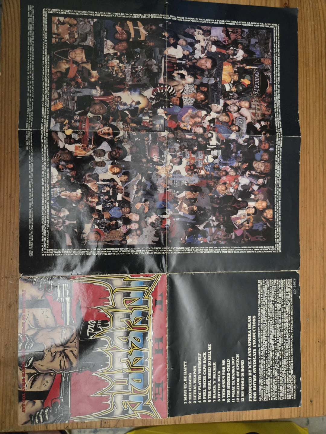 Ice-T The Iceberg/Freedom of Speech Original Poster Insert