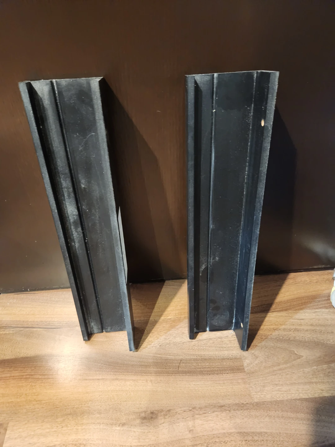 Two IKEA MOSSLANDA Picture Ledges, Black