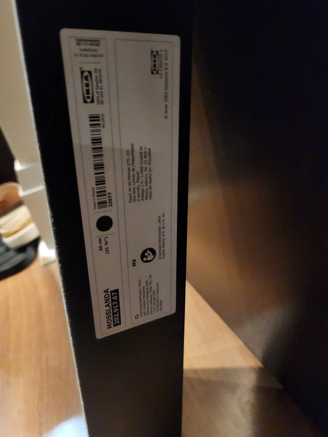 Two IKEA MOSSLANDA Picture Ledges, Black - photo 2