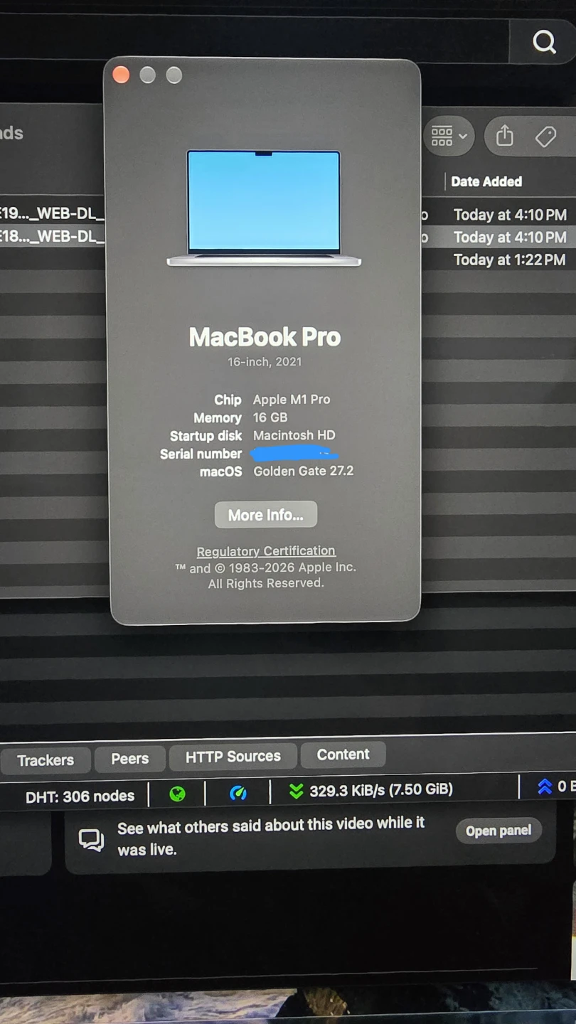 Apple MacBook Pro with 16-inch 2021 M1 Pro 16GB mint