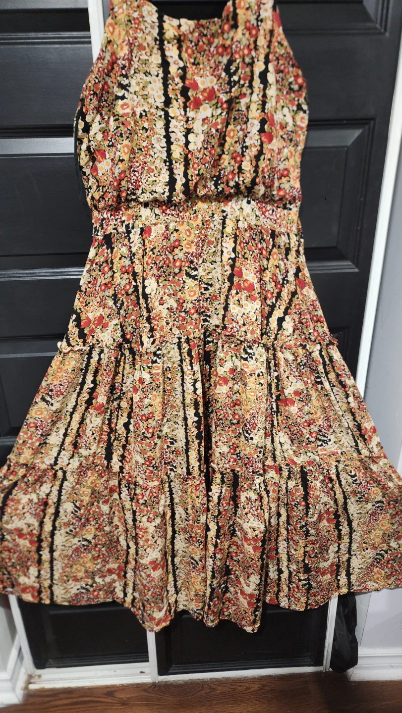 Floral Print Tiered Dress - photo 2