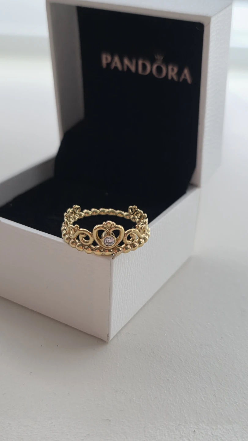Pandora Crown Ring Gold Tone - photo 2