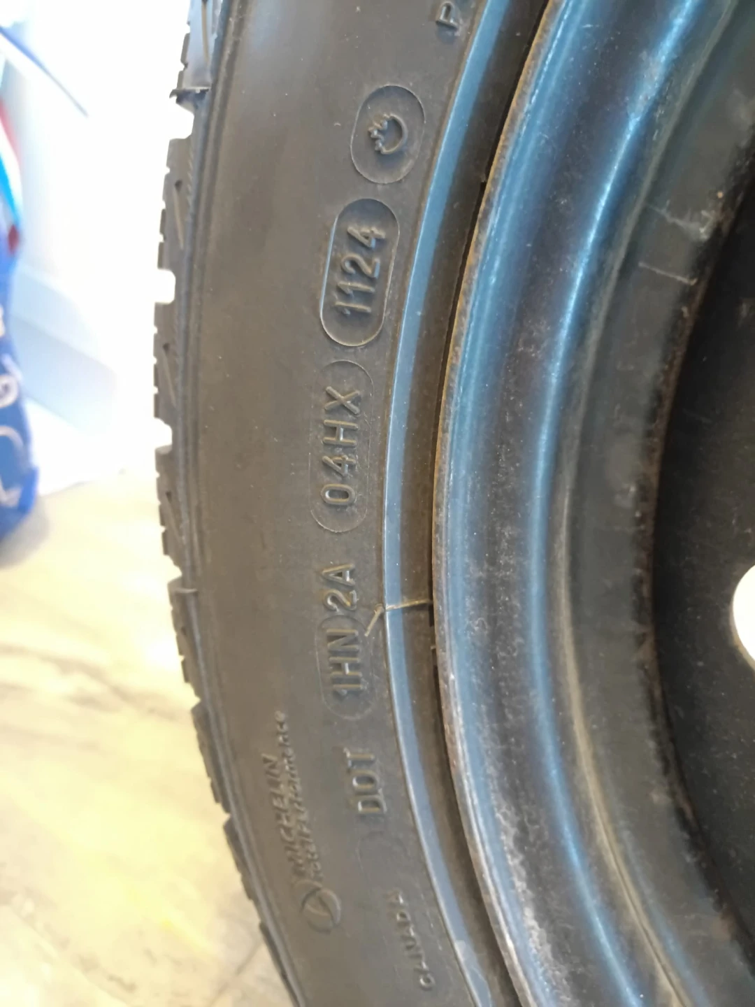 Michelin 205/55 R17 Winter Tire on Steel Rim - photo 2