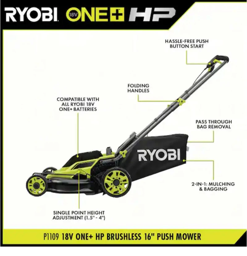 The RYOBI 18V ONE+ HP Brushless 16" - photo 2