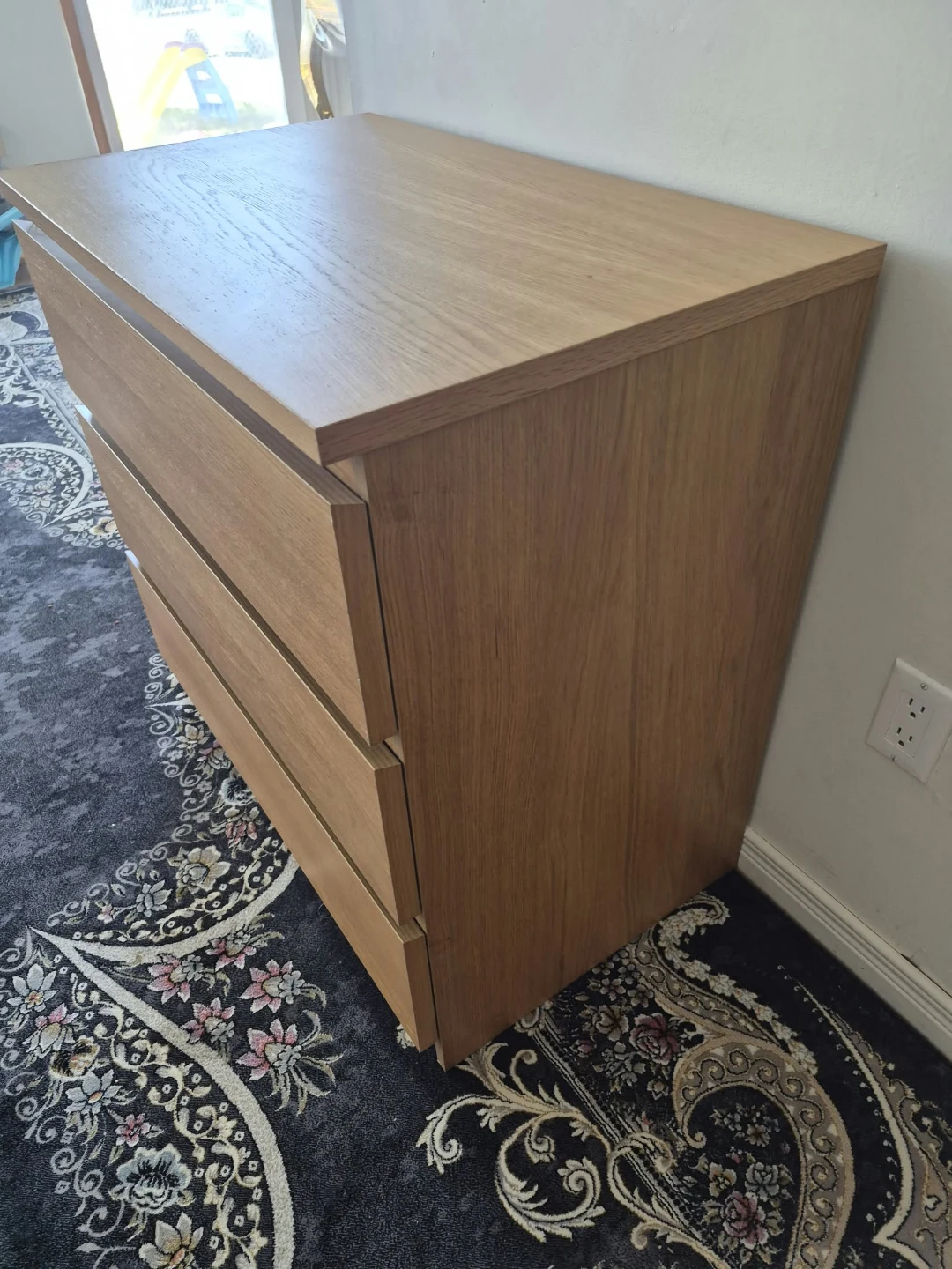 Three-Drawer Wood Dresser - photo 2