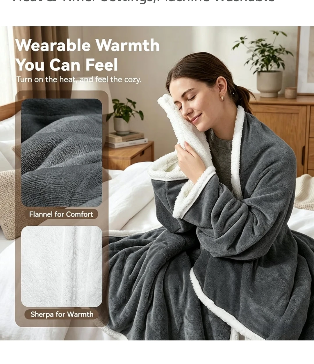 NEW Electric Heated Throw Blanket (Read) - photo 5