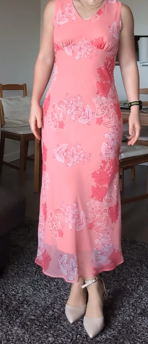 Stunning Pink Floral Sleeveless Maxi Dress - photo 2