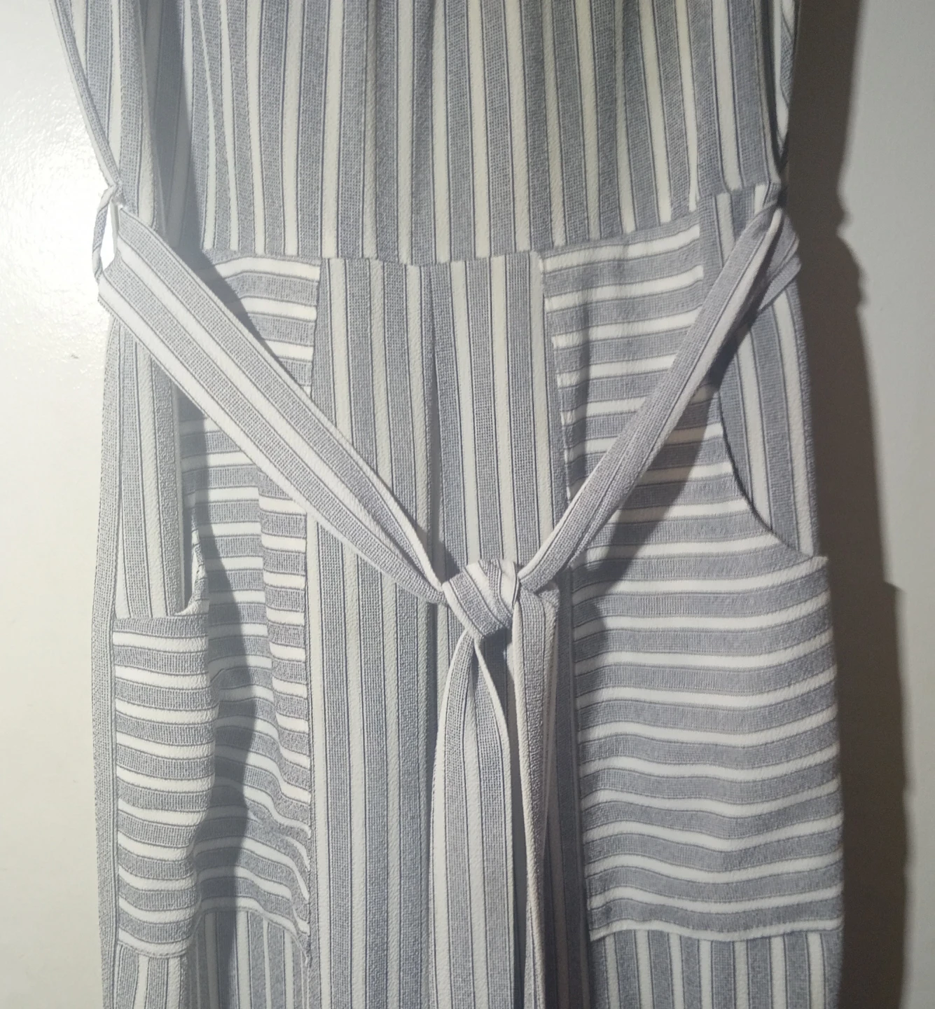 Monteau Los Angeles Striped Jumpsuit Size S - photo 3