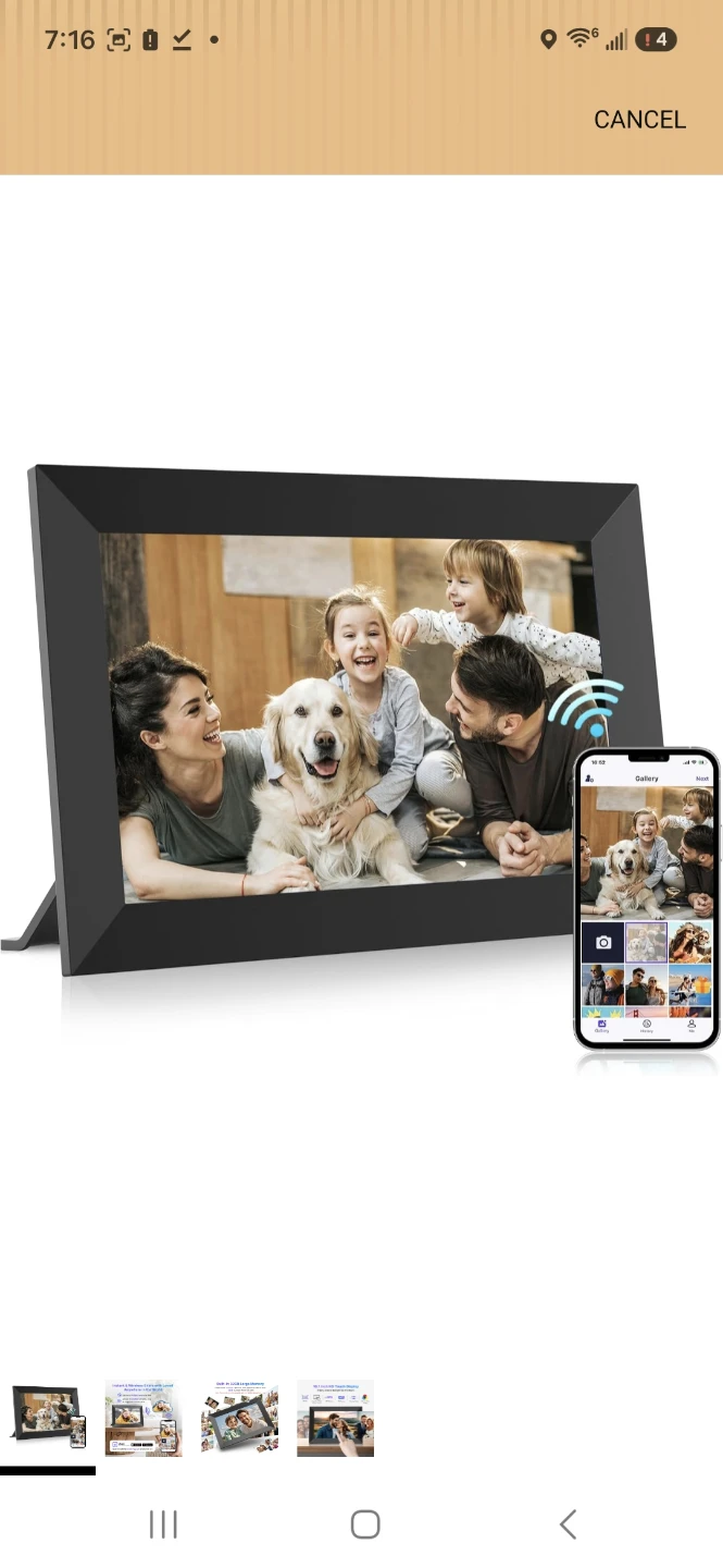 10.1 Inch Digital WiFi Photo Frame