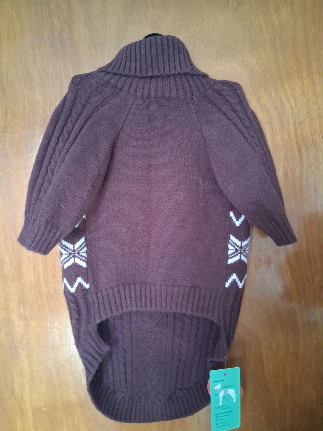 Kuoser Brown Knit Dog Sweater - photo 2
