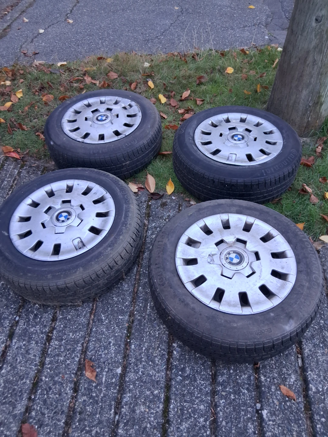 Set of 4 Continental Tires with BMW Rims