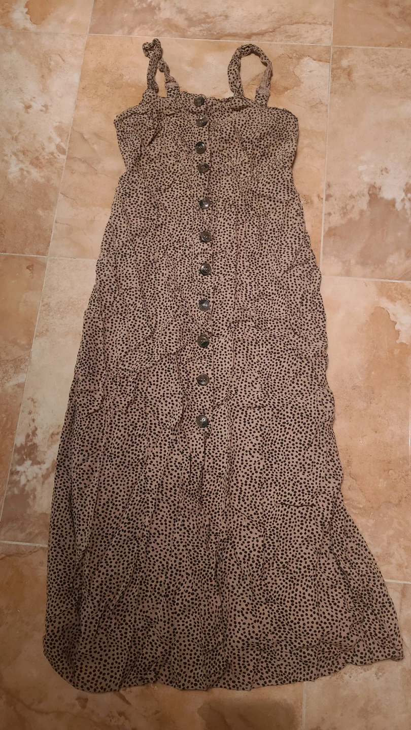 Jaynee Polka Dot Button-Down Dress