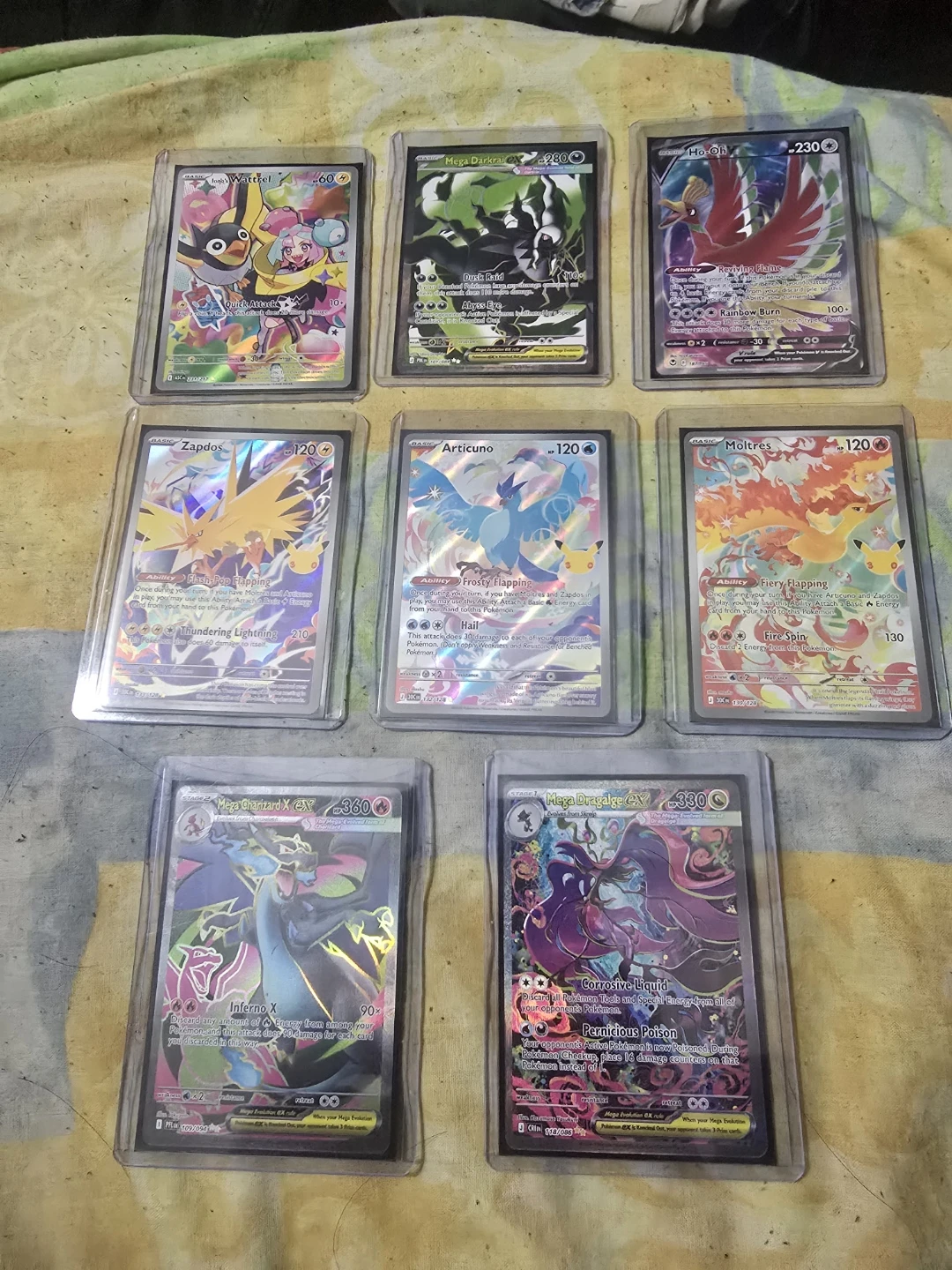 Collection of 10 Assorted Pokemon Trading Cards