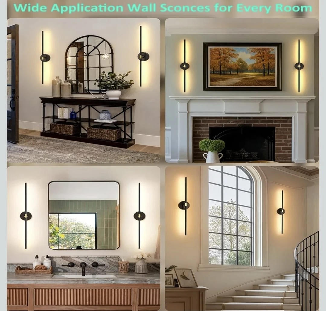 Set of 2 Modern Rotatable LED Wall Sconces - photo 3