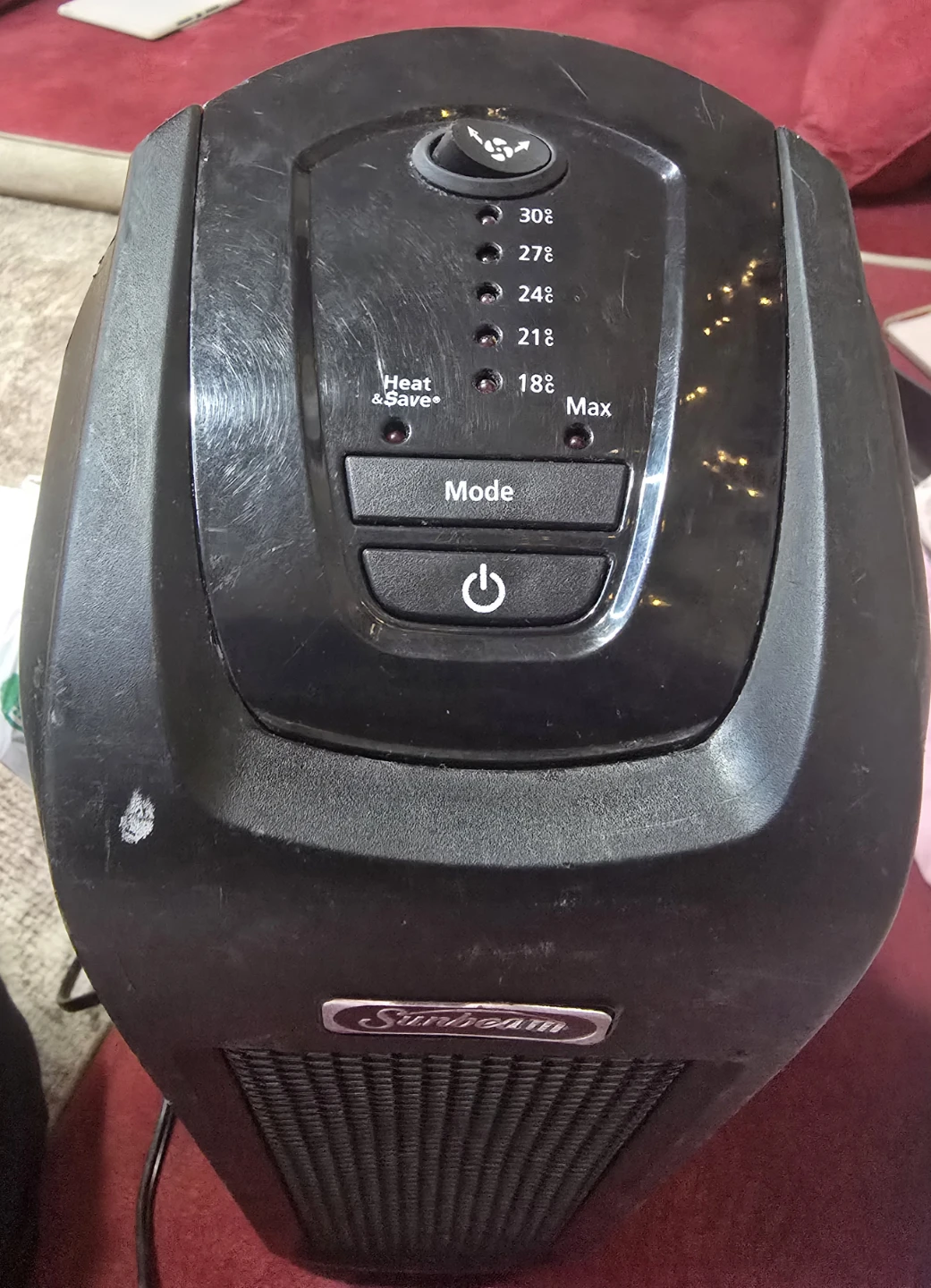 Sunbeam Tower Heater for Sale – $25