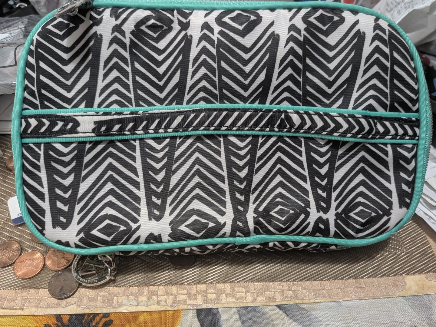 Sonia Kashuk Chevron Print Makeup Bag
