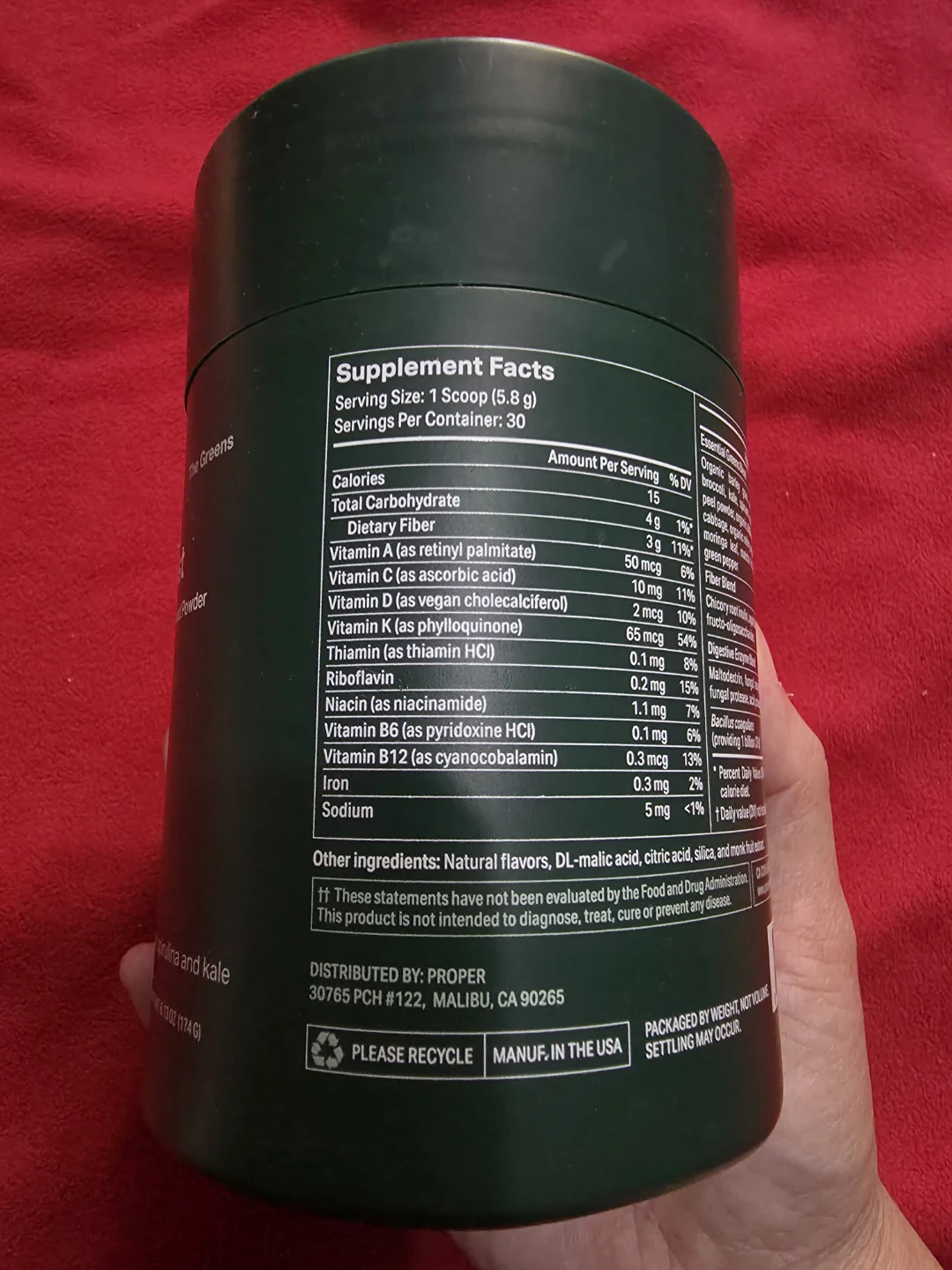 Proper Daily Boost Green Apple Superfood Powder - photo 3