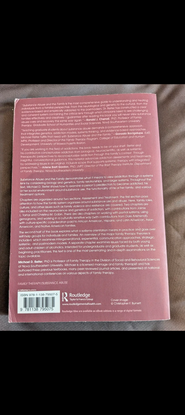 Substance Abuse and the Family by Michael D. Reiter - photo 2