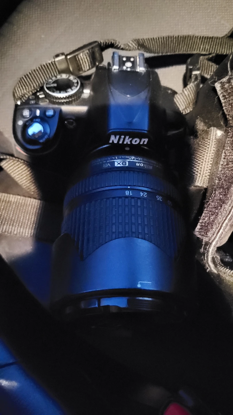 Nikon DSLR Camera with 18-140mm Lens and Bag