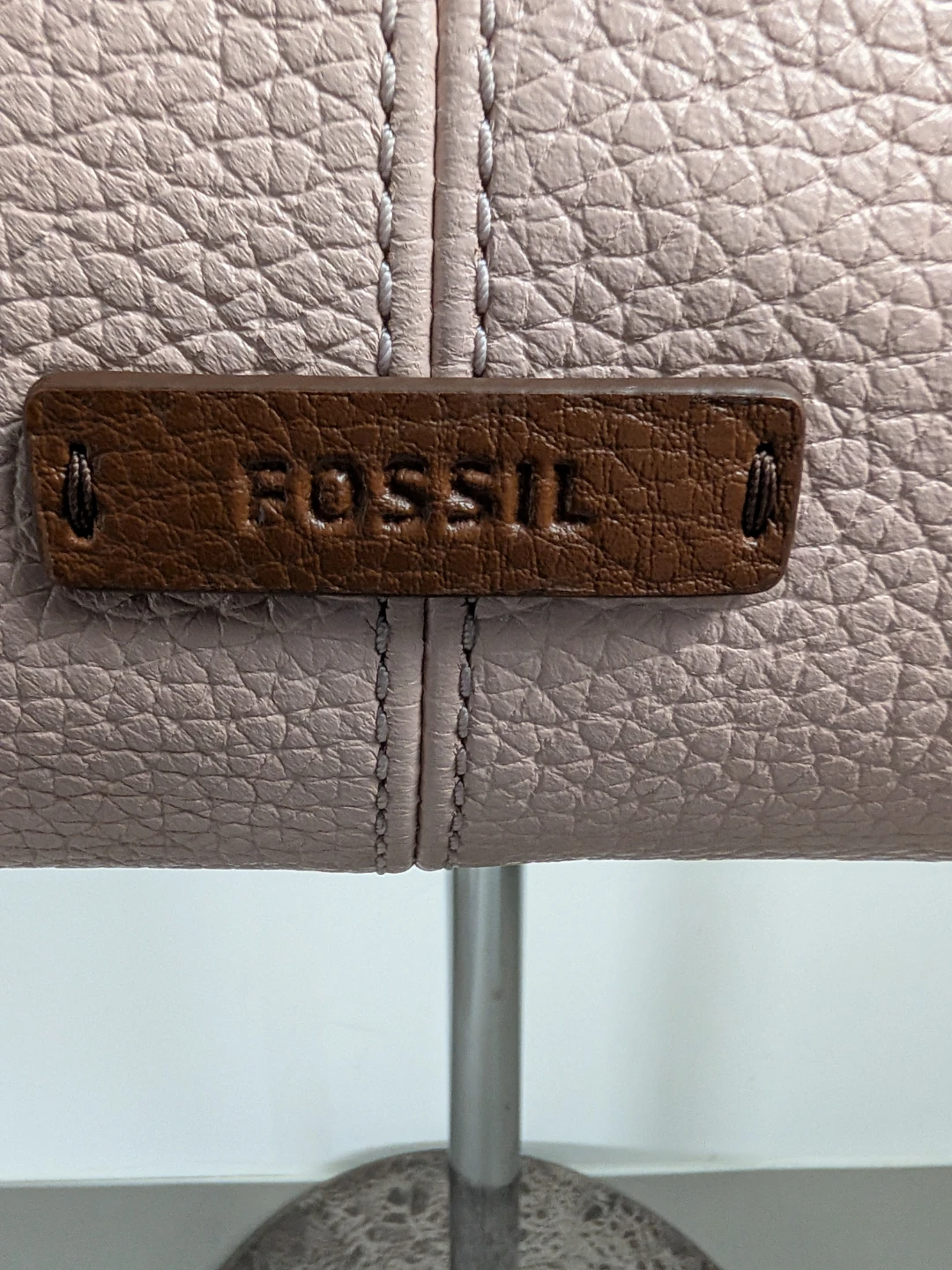 Fossil Jenna Crossbody Wild Rose Blush Pink Pebbled Leather - photo 3