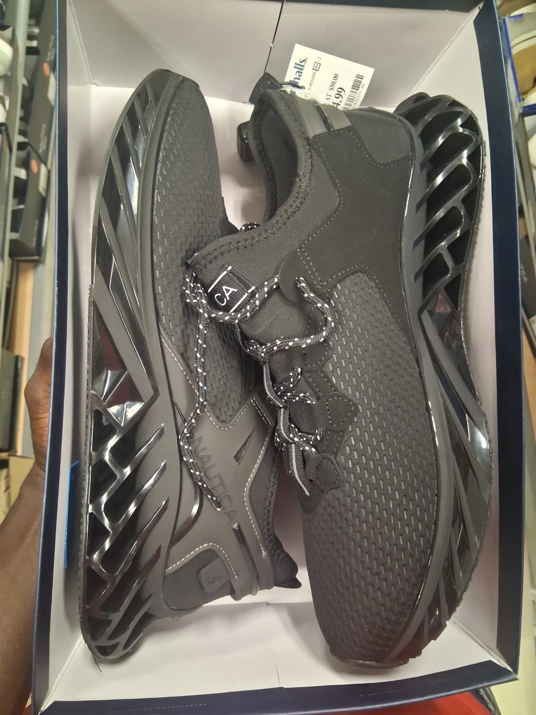 Nautica Men's Black Athletic Sneakers