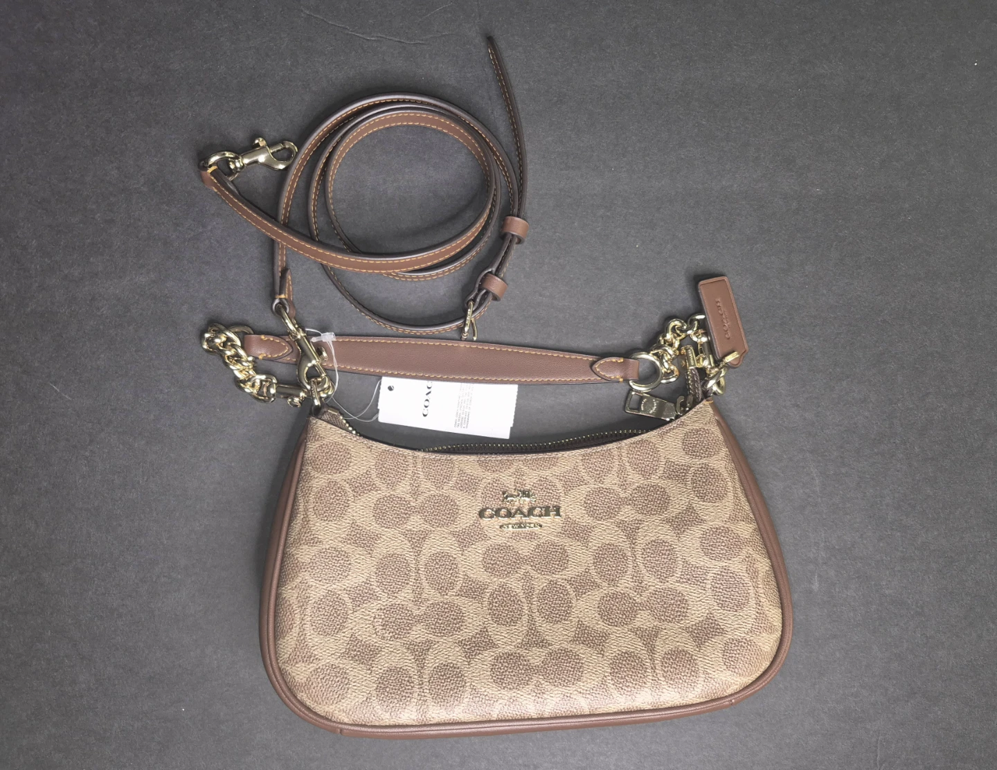 Coach Signature Canvas Mini Shoulder Bag