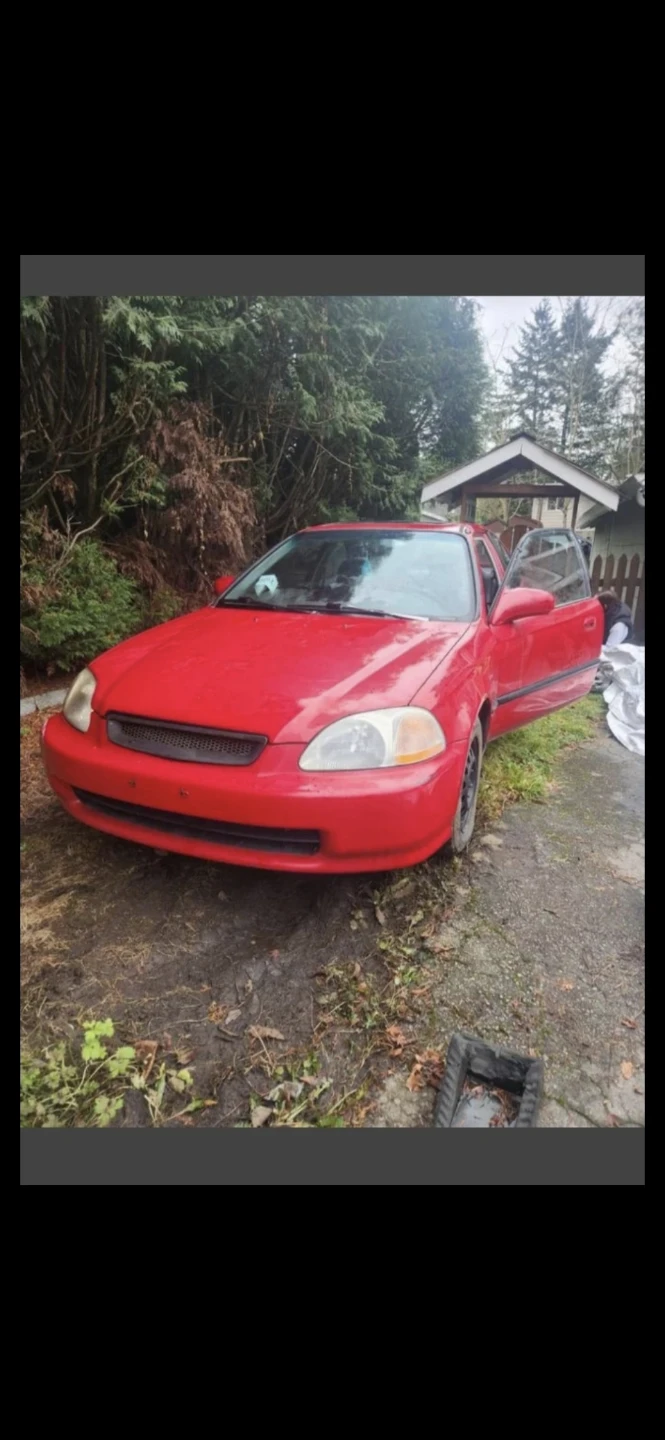 1998 Honda Civic SI not running large dent 1100 or 700$ - photo 4