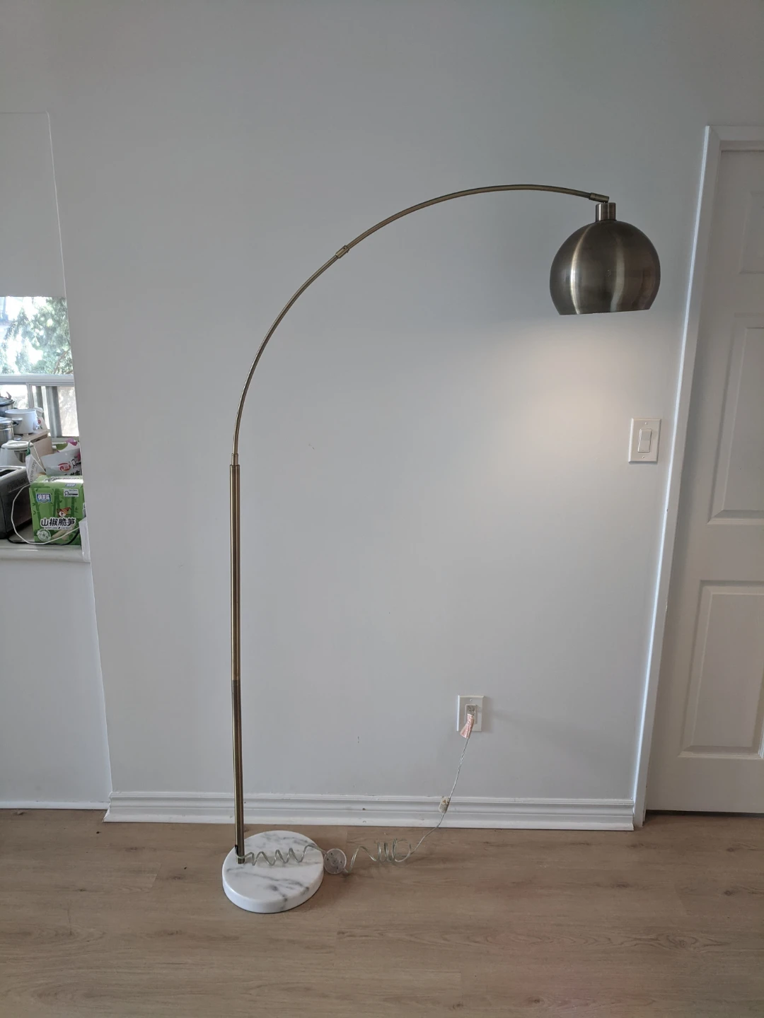 Arch Floor Lamp with Marble Base