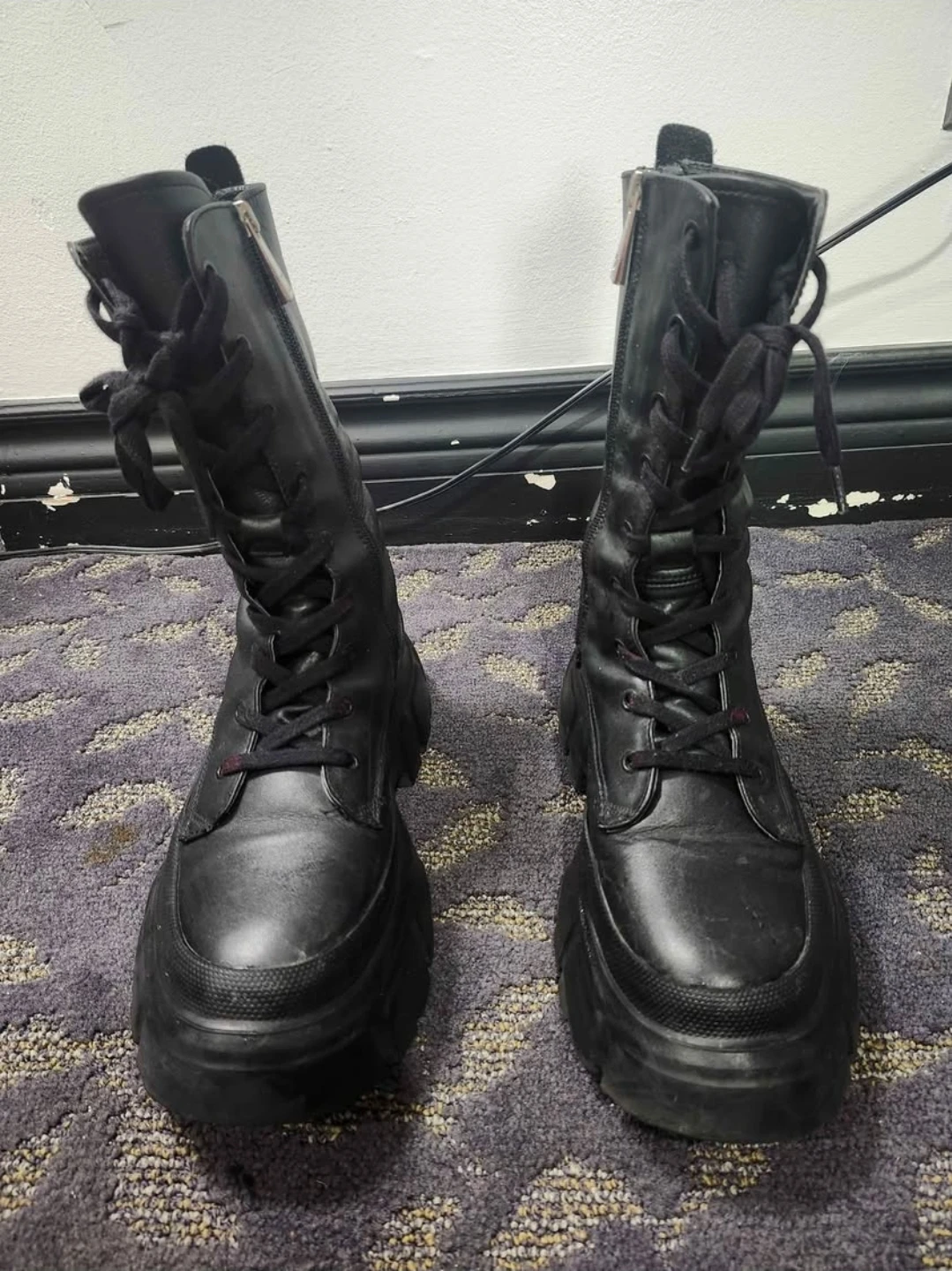 Black Zara combat boots - photo 3