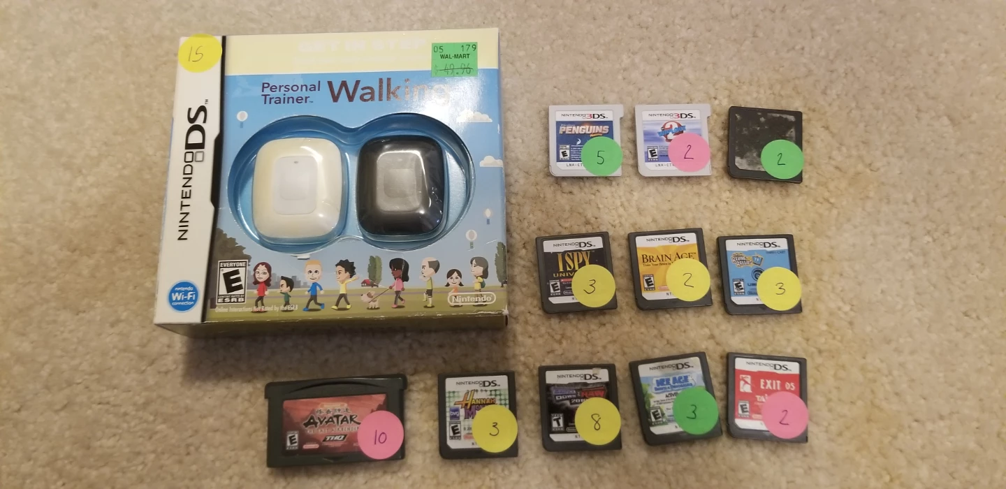Nintendo Personal Trainer Walking and 11 DS 3DS Games