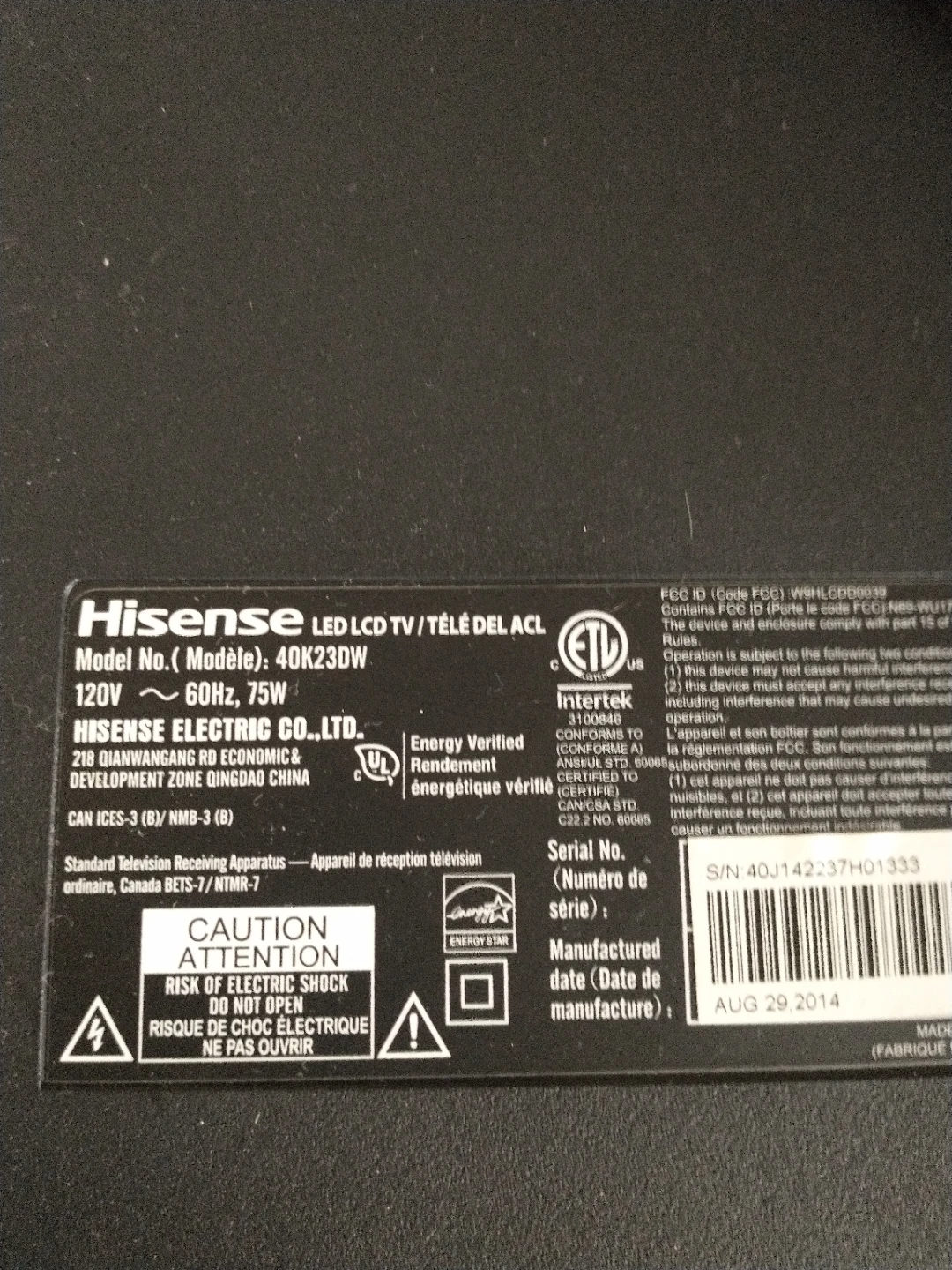 Hisense 40K23DW LED LCD TV - photo 2