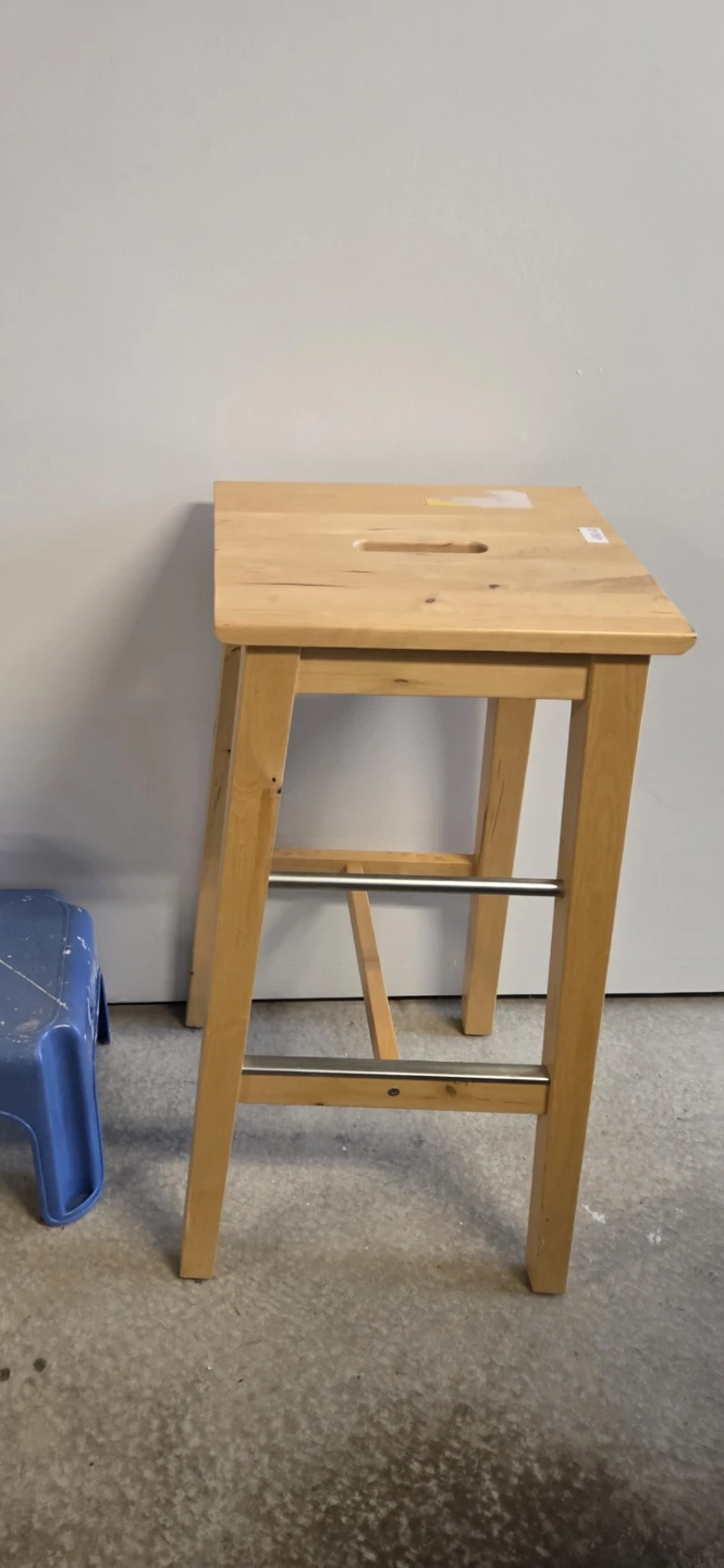 IKEA Oddvar wooden bar stool - photo 2