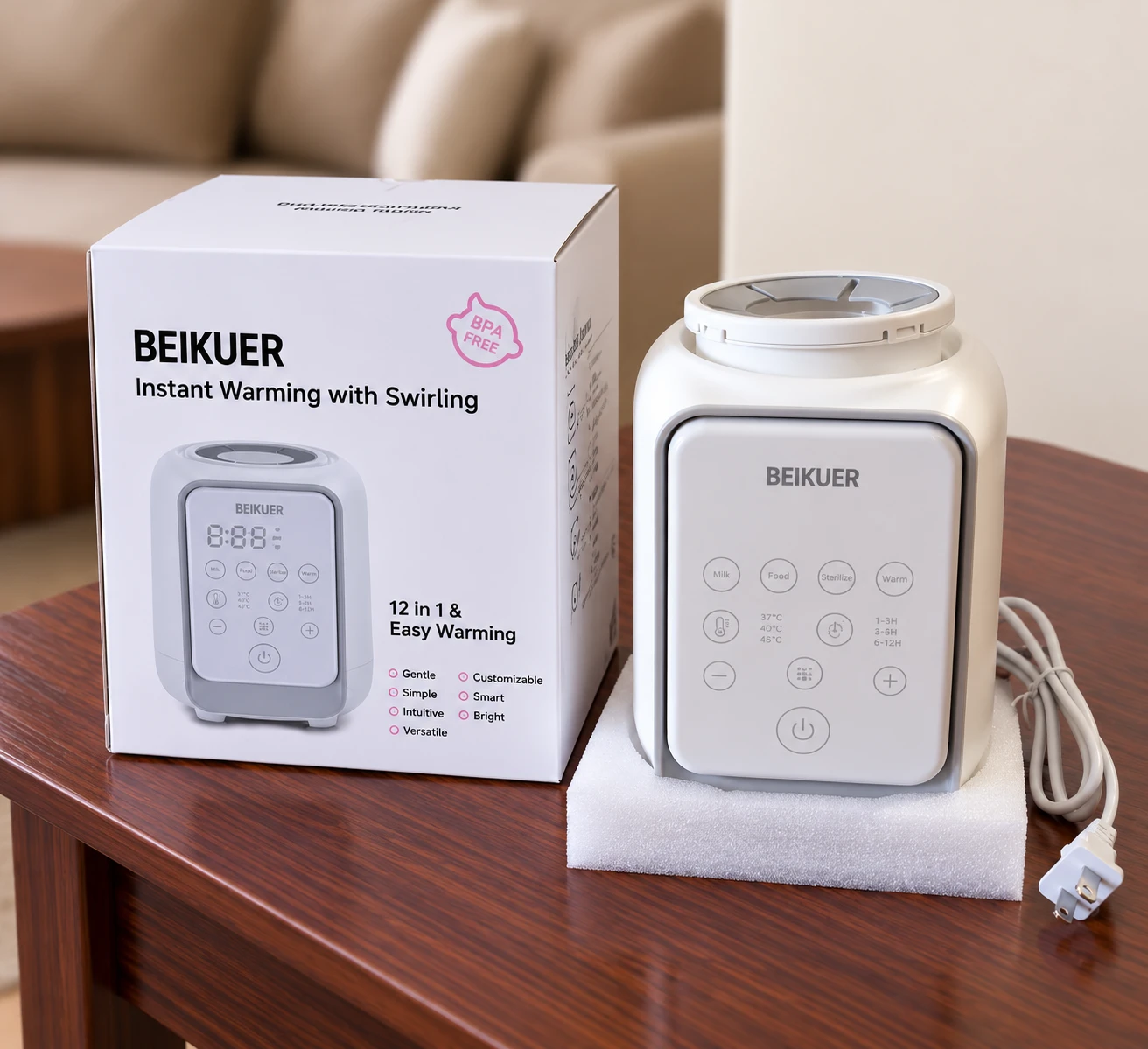 BEIKUER 12 in 1 Baby Bottle Warmer