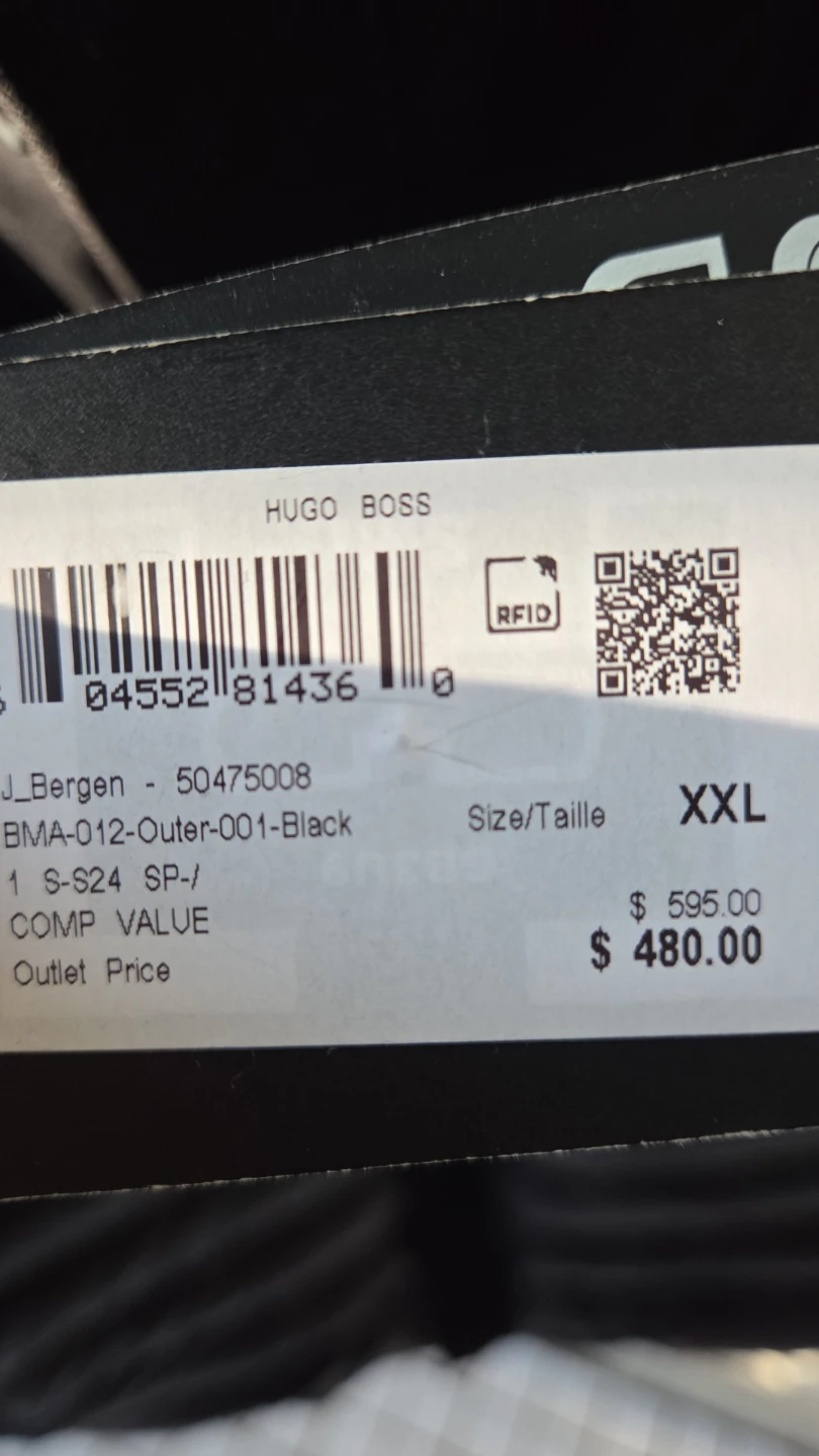 HUGO BOSS  Black coat insulation water resistant  XXL - photo 2