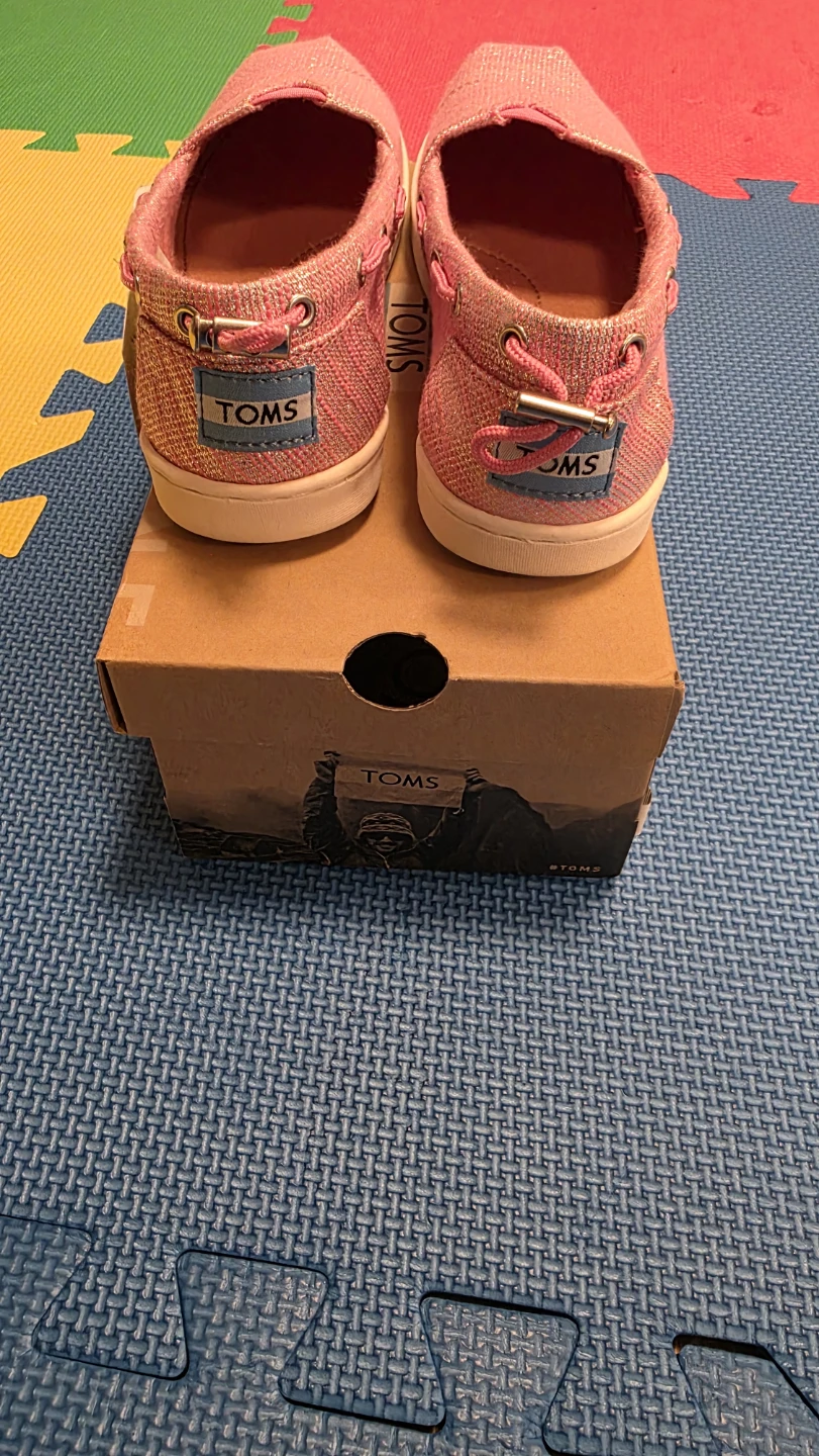 TOMS Bimini Kids Shoes - Metallic Peony - Size 3 - photo 3