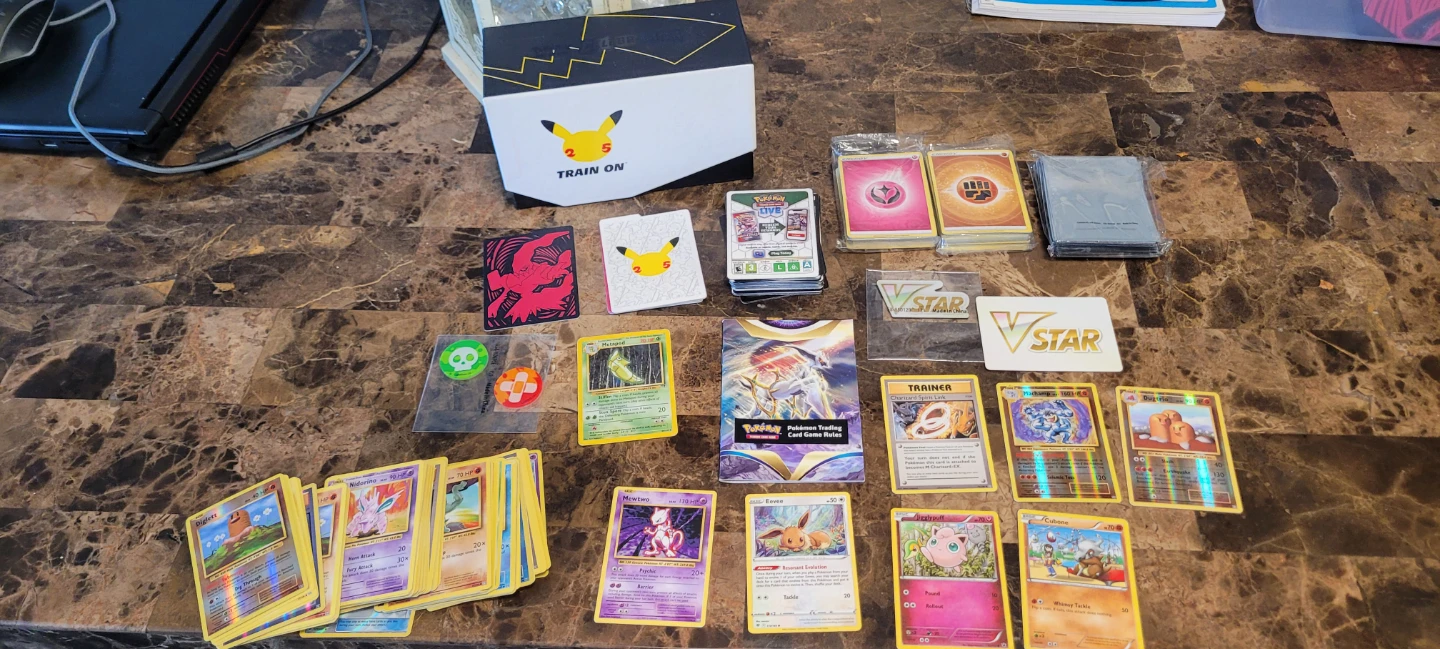 Pokémon Trading Card Game Lot with 25th Anniversary Box